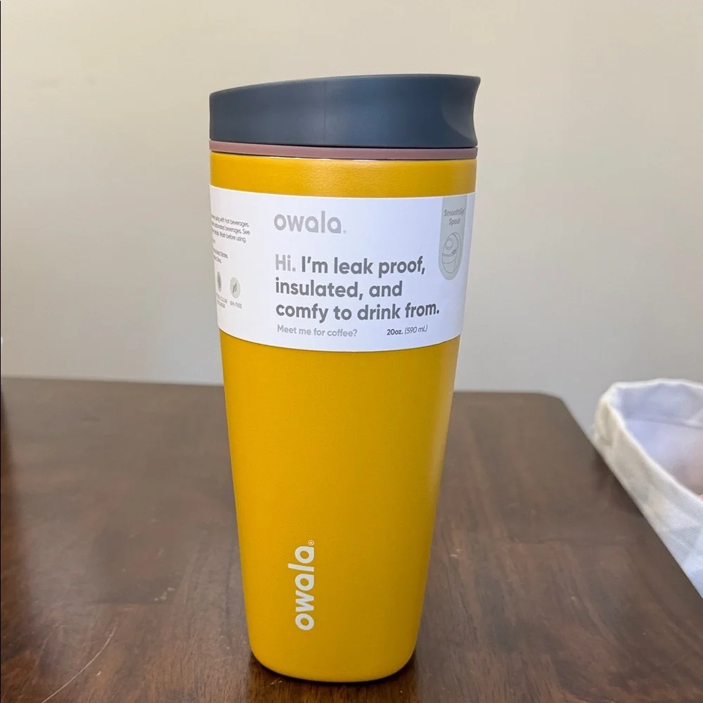Owala Yellow Insulated Travel Mug - Picture 2 of 4